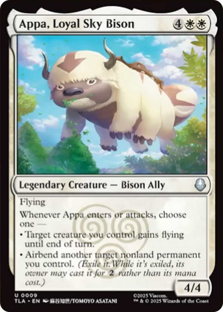 Image for Appa, Loyal Sky Bison (9) (TLA) - Magic: The Gathering
