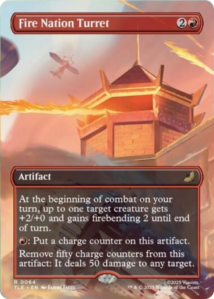 Fire Nation Turret (Borderless) (64) (TLE)