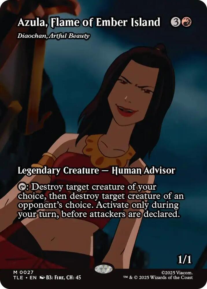 Azula, Flame of Ember Island - Diaochan, Artful Beauty (Borderless) (27) (TLE)