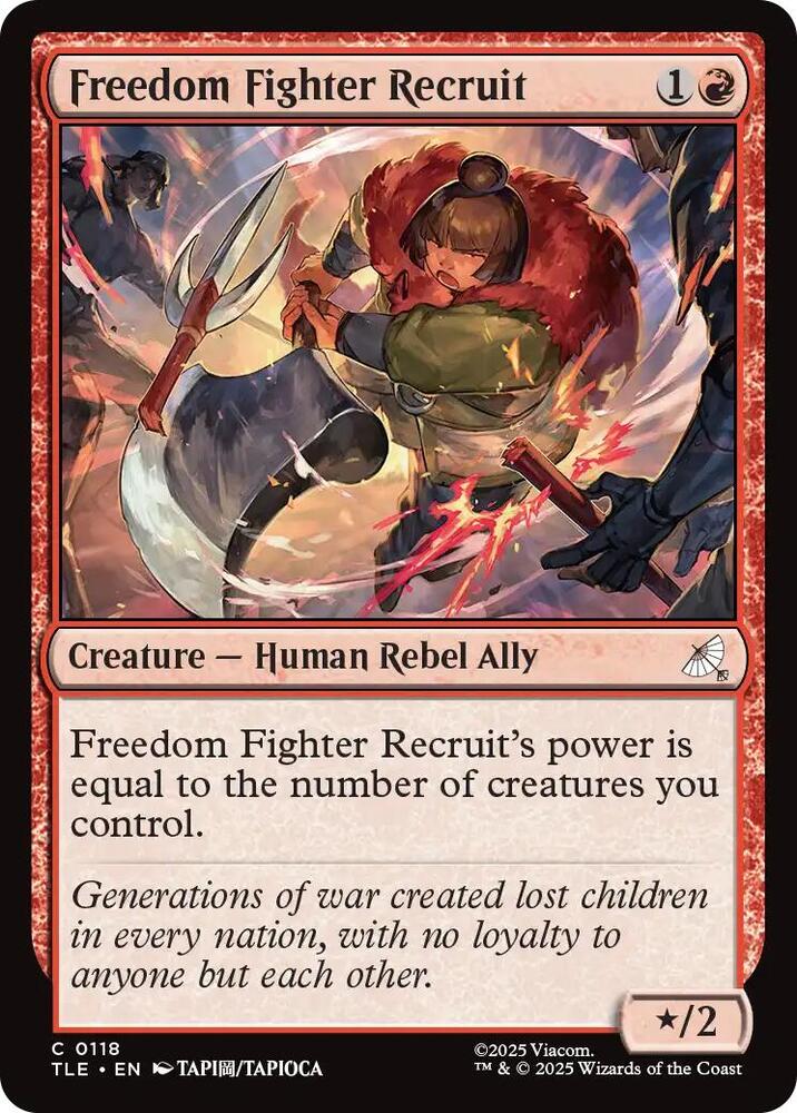 Freedom Fighter Recruit (118) (TLE)