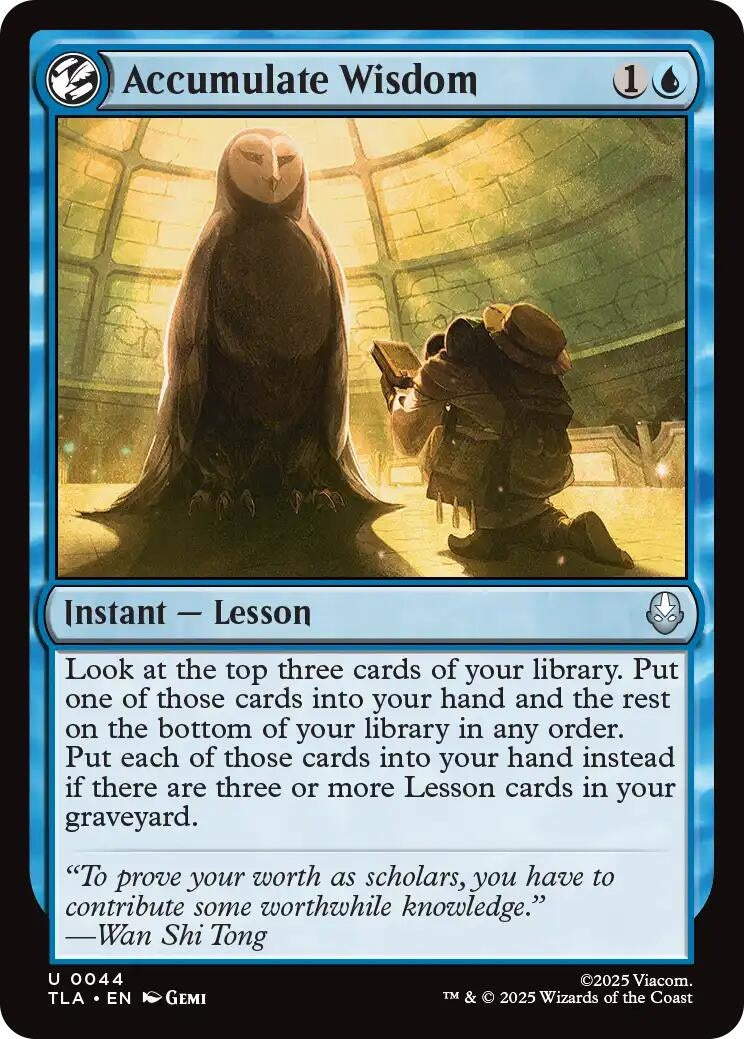 Image for Accumulate Wisdom (44) (TLA) - Magic: The Gathering