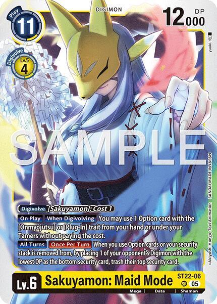 Sakuyamon: Maid Mode (ST22-06 SR) (ST-22)