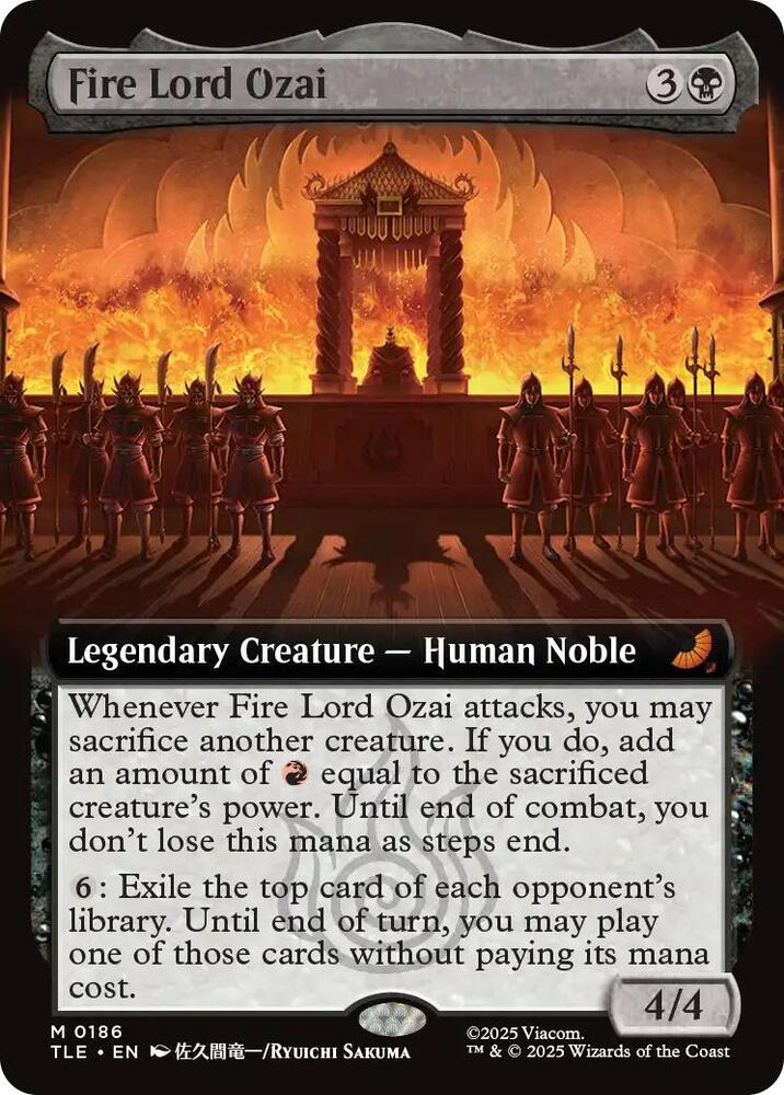 Fire Lord Ozai (Extended Art) (186) (TLE)