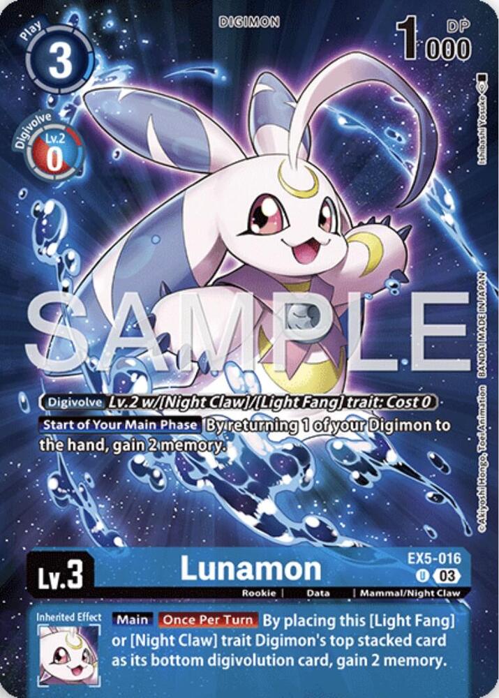 Lunamon (Digimon Story: Time Stranger Collector's Edition) (EX5-016 U) (EX-05)