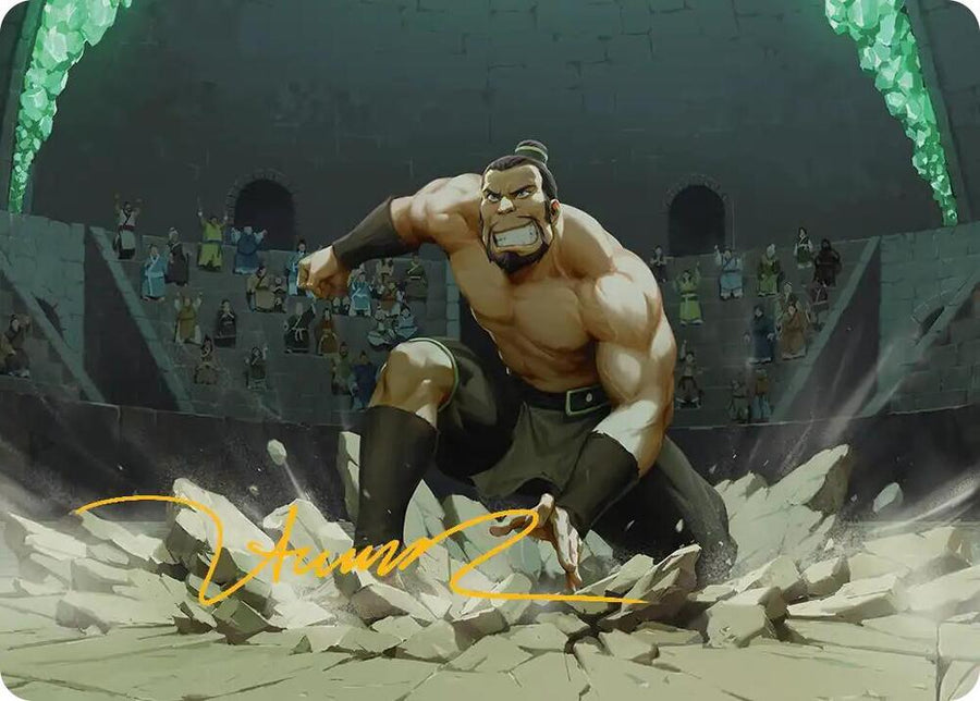The Boulder, Ready to Rumble Art Card (Gold-Stamped Signature) (13) (ASTLA)