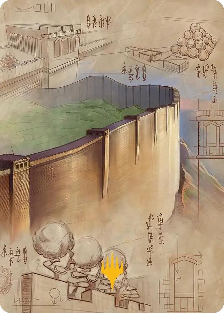 The Walls of Ba Sing Se Art Card (Gold-Stamped Planeswalker Symbol) (38) (ASTLA)