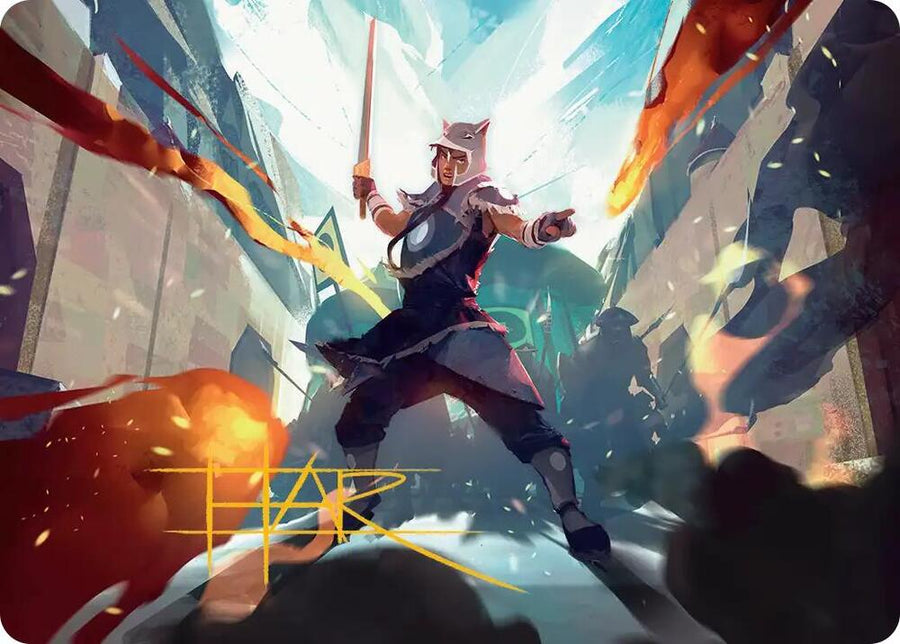 Sokka, Tenacious Tactician Art Card (Gold-Stamped Signature) (23) (ASTLA)