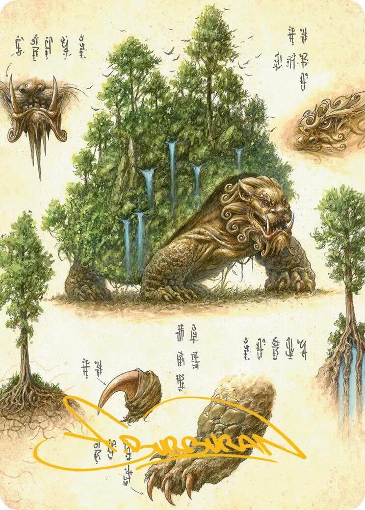 The Lion-Turtle Art Card (Gold-Stamped Signature) (37) (ASTLA)