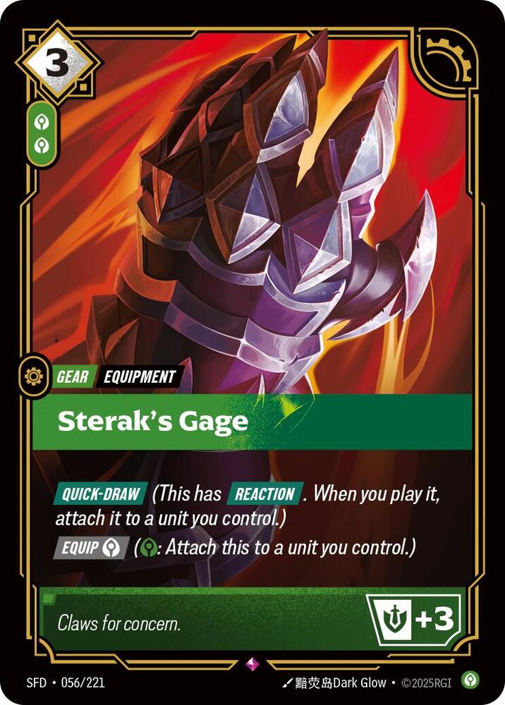 Sterak's Gage (056/221) (SFD)