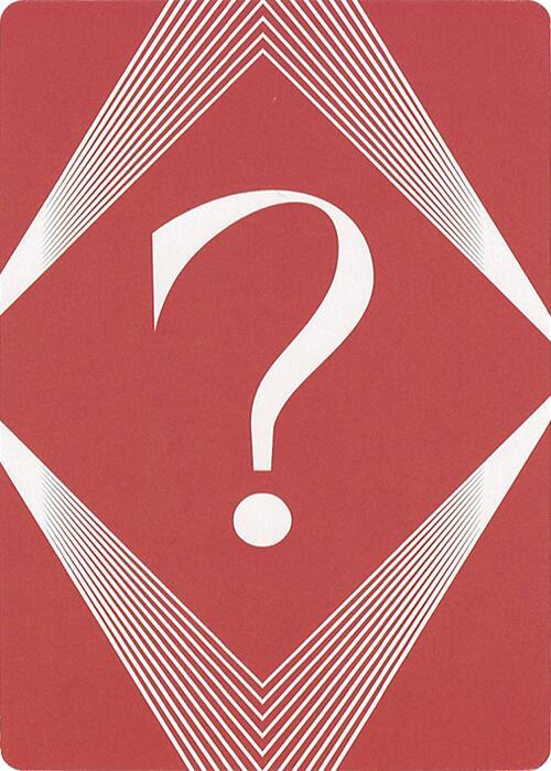 Question Mark Insert Card (SLC)