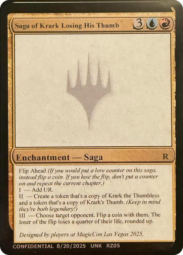 Saga of Krark Losing His Thumb (UNK)