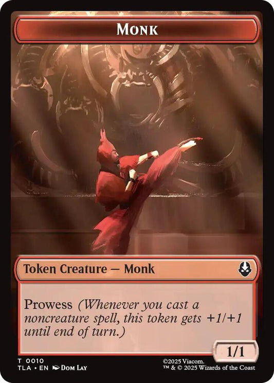 Image for Monk // Clue (0017) Double-Sided Token (10 // 17) (TLA) - Magic: The Gathering