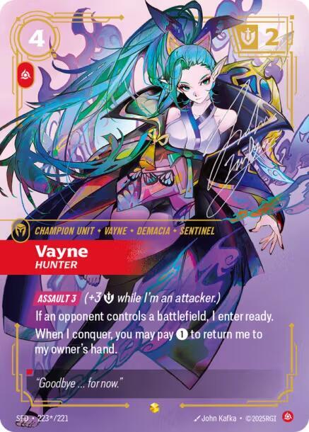 Vayne, Hunter (Signature) (223*/221) (SFD)