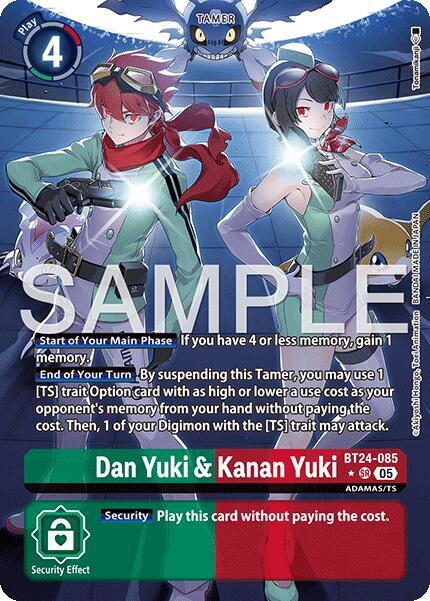 Dan Yuki & Kanan Yuki (Alternate Art) (BT24-085) (BT-24)