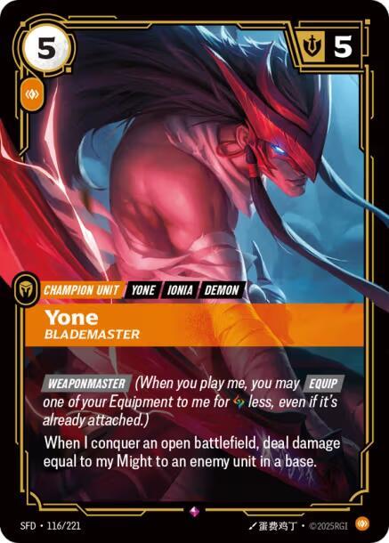 Yone, Blademaster (116/221) (SFD)