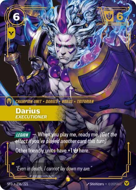 Darius, Executioner (Overnumbered) (236/221) (SFD)