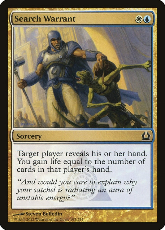 Image for Search Warrant (193) (RTR) - Magic: The Gathering