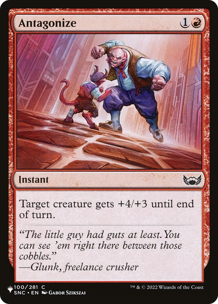Image for Antagonize (100) (LIST) - Magic: The Gathering