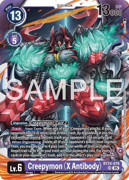 Creepymon (X Antibody) (BT24-078 SR) (BT-24)