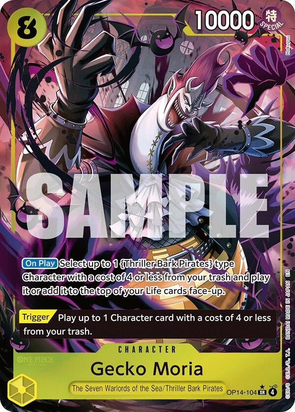 Gecko Moria - OP14-104 (Alternate Art) (OP14-104) (OP14-EB04)