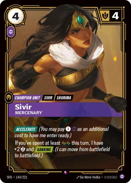 Sivir, Mercenary (143/221) (SFD)