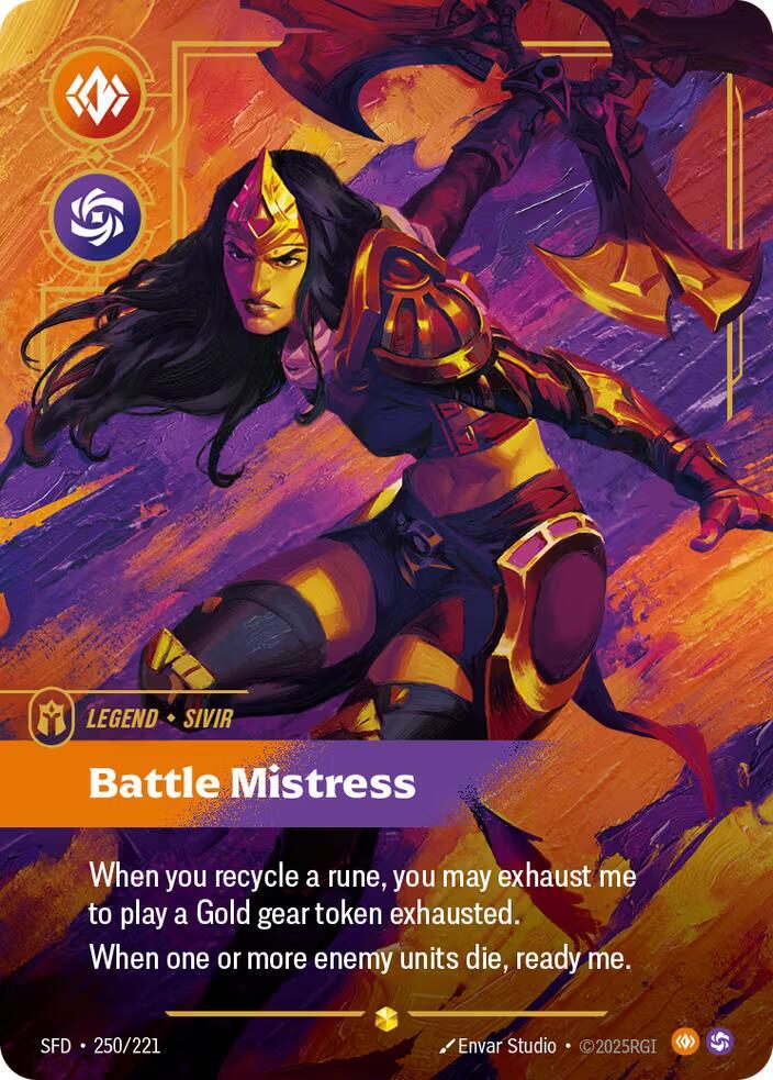 Sivir, Battle Mistress (Overnumbered) (250/221) (SFD)