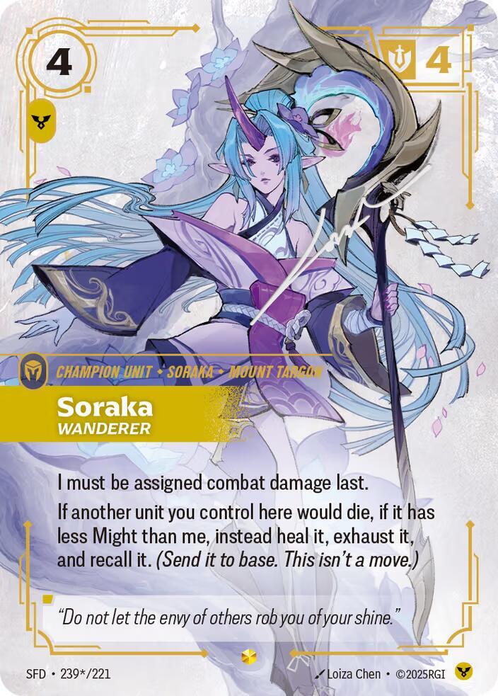 Soraka, Wanderer (Signature) (239*/221) (SFD)