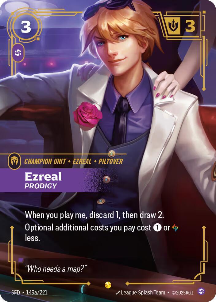 Ezreal, Prodigy (Alternate Art) (149a/221) (SFD)