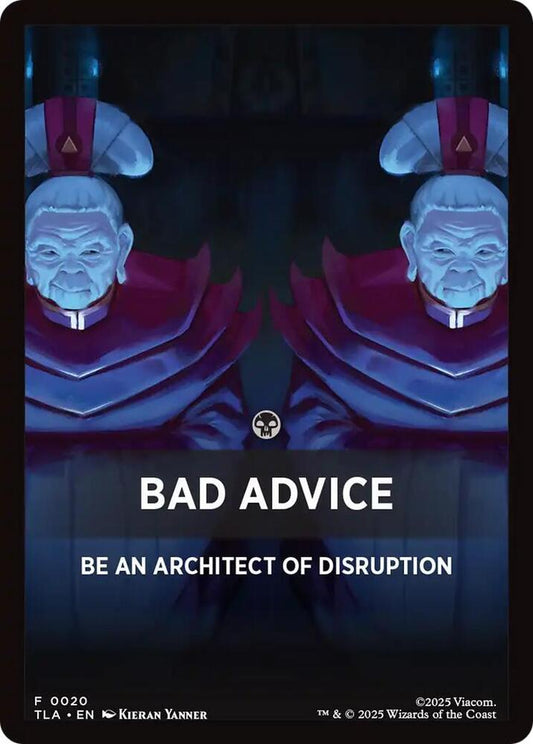 Image for Bad Advice Theme Card (20) (TLA) - Magic: The Gathering