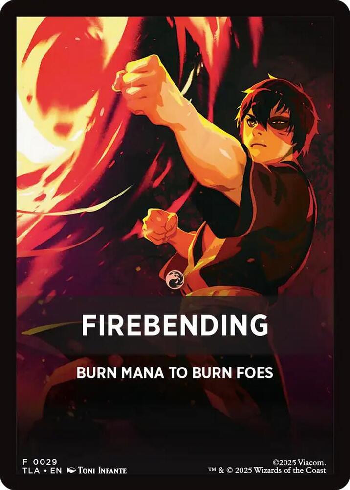 Firebending Theme Card (0029) (29) (TLA)