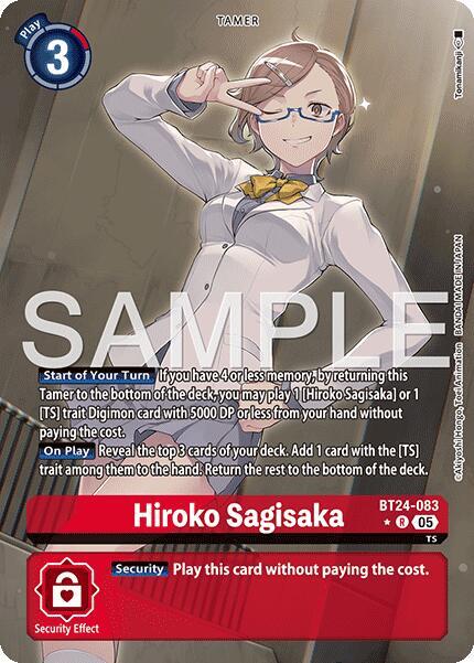 Hiroko Sagisaka (Alternate Art) (BT24-083 R) (BT-24)