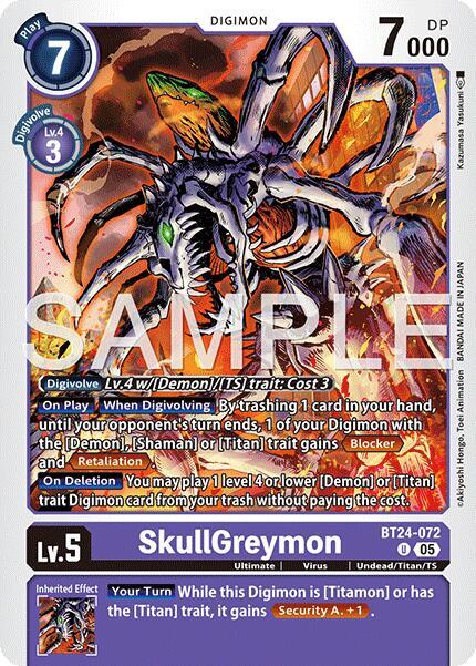SkullGreymon (BT24-072 U) (BT-24)