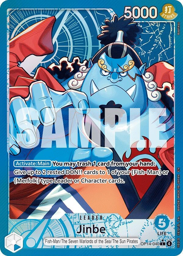 Jinbe - OP14-040 (Alternate Art) (OP14-040) (OP14-EB04)