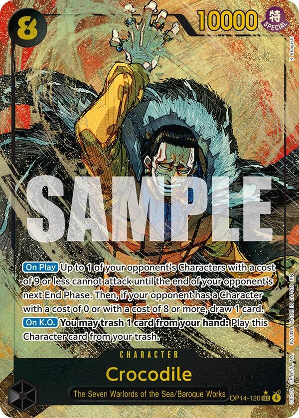 Crocodile - OP14-120 (Alternate Art) (OP14-120) (OP14-EB04)