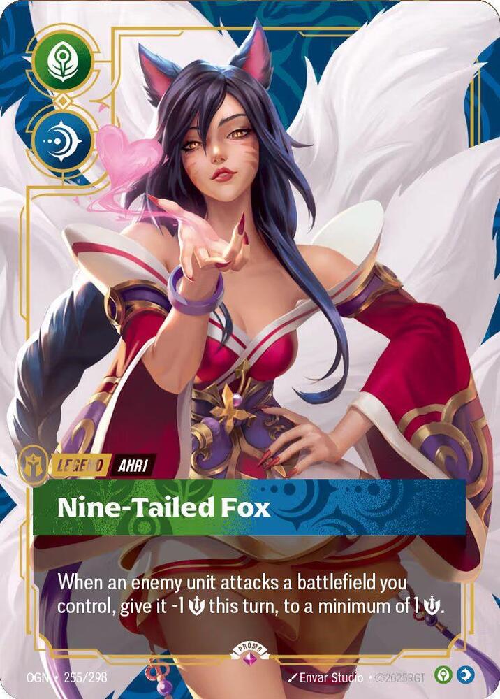 Ahri, Nine-Tailed Fox (Metal) (Best Of) (255/298) (OPP)