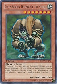 Green Baboon, Defender of the Forest (LCYW-EN165) (LC03)