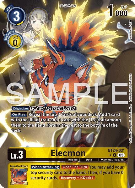 Elecmon (Alternate Art) (BT24-031 R) (BT-24)