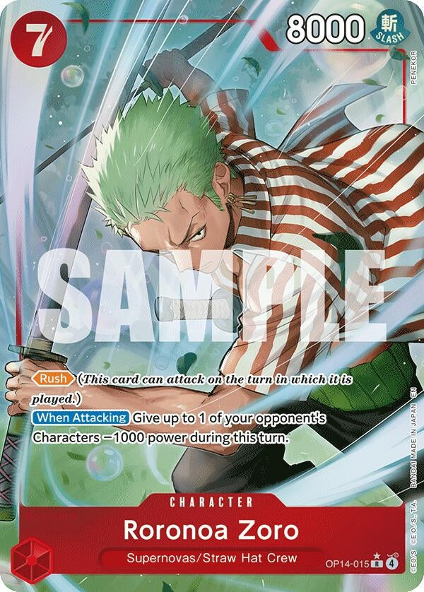 Roronoa Zoro - OP14-015 (Alternate Art) (OP14-015) (OP14-EB04)