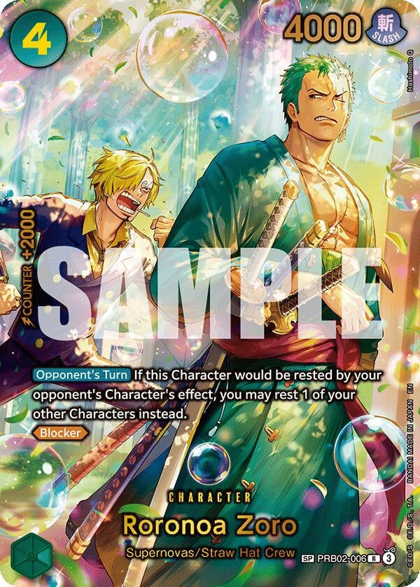 Roronoa Zoro - PRB02-006 (SP) (PRB02-006) (OP14-EB04)