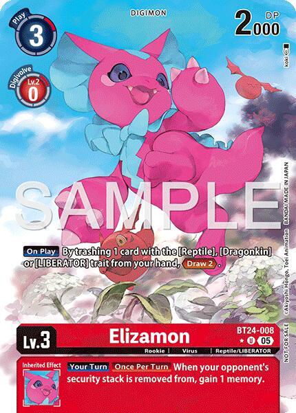 Elizamon (Box Topper) (BT24-008 U) (BT-24)