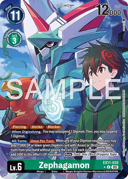 Zephagamon (Alternate Art) (EX11-035 R) (EX-11)