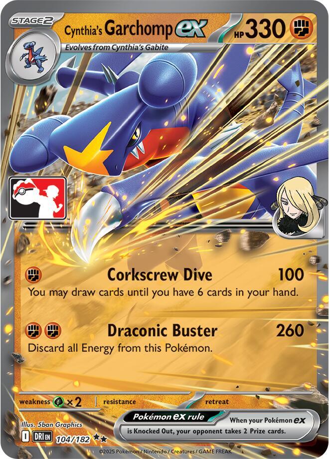 Cynthia's Garchomp ex - 104/182 (104/182)