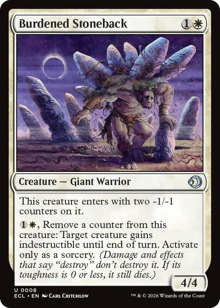 Burdened Stoneback (8) (ECL)