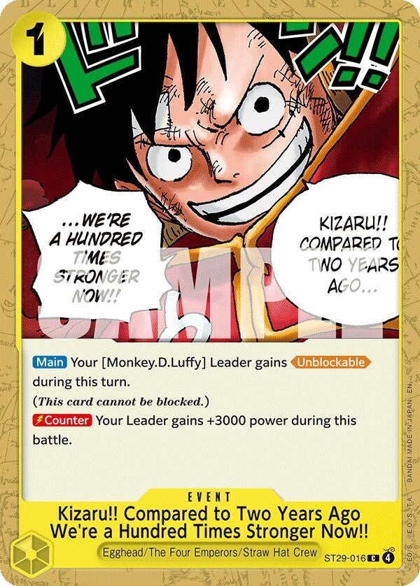 Kizaru!! Compared to Two Years Ago We're a Hundred Times Stronger Now!! (ST29-016) (ST-29)