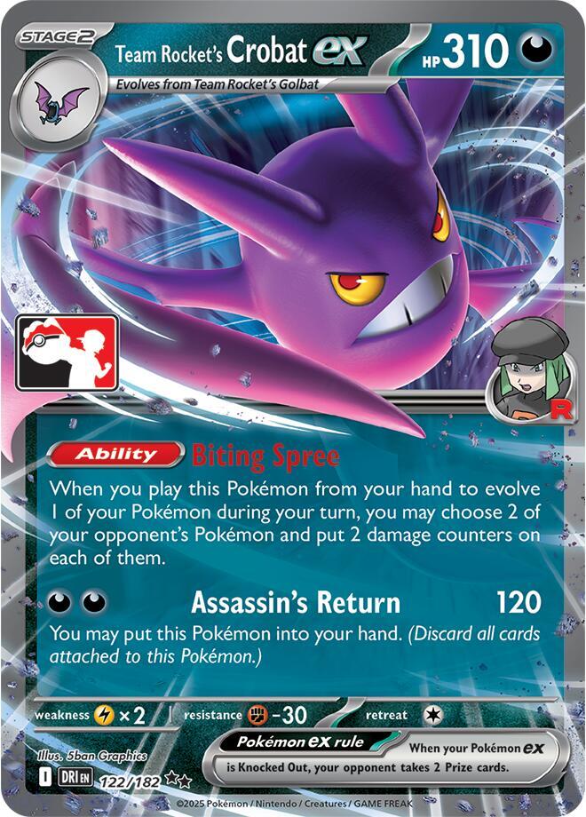 Team Rocket's Crobat ex - 122/182 (122/182)