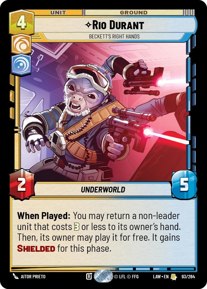 Rio Durant - Beckett's Right Hands (93/264) (LAW)