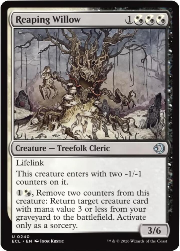 Reaping Willow (240) (ECL)