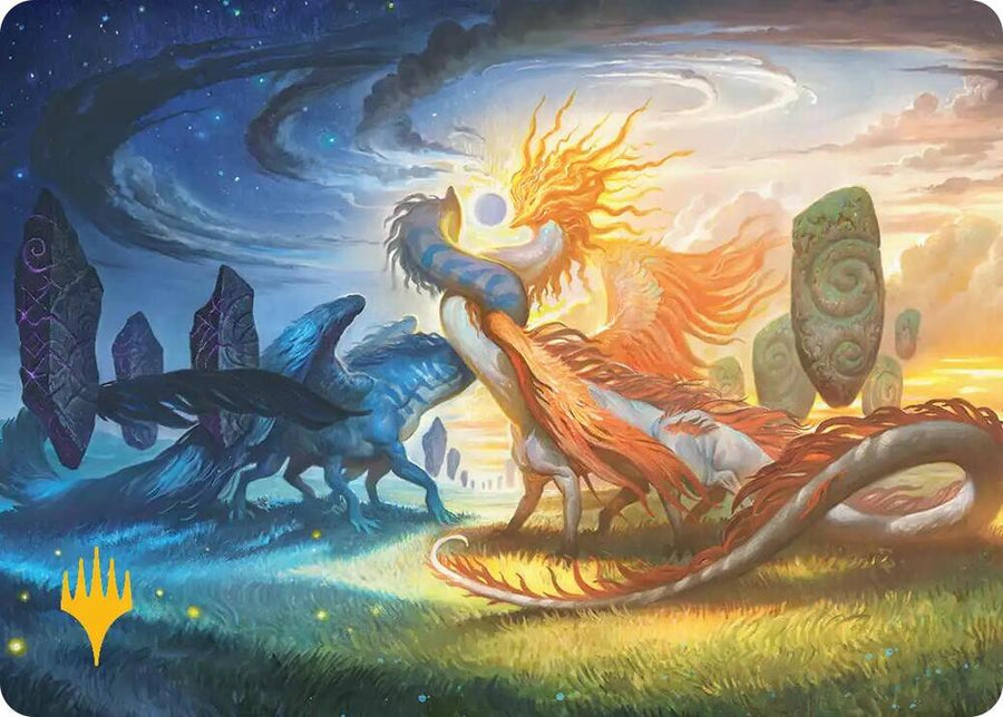 Celestial Reunion Art Card (19/54) (Gold-Stamped Planeswalker Symbol) (19) (ASECL)