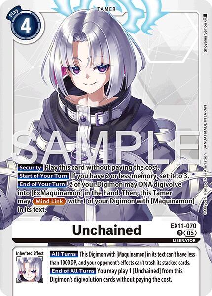 Unchained (EX11-070 R) (EX-11)