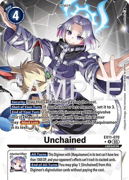 Unchained (Alternate Art) (EX11-070 R) (EX-11)